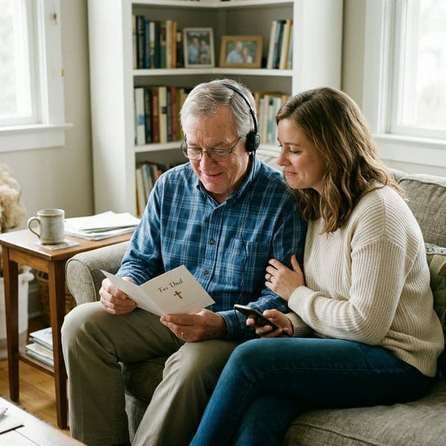 Custom christian song gift for dad
